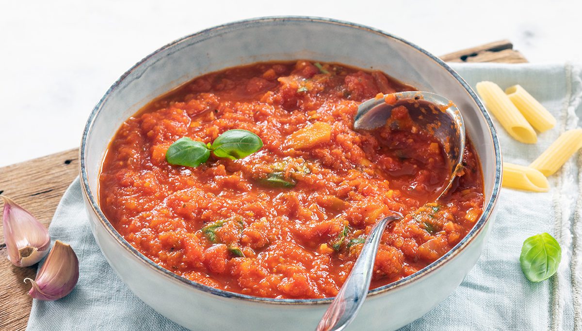 Zelfgemaakte pastasaus