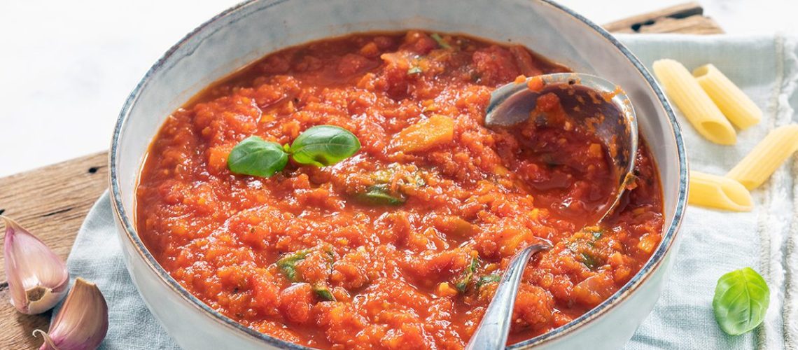Zelfgemaakte pastasaus